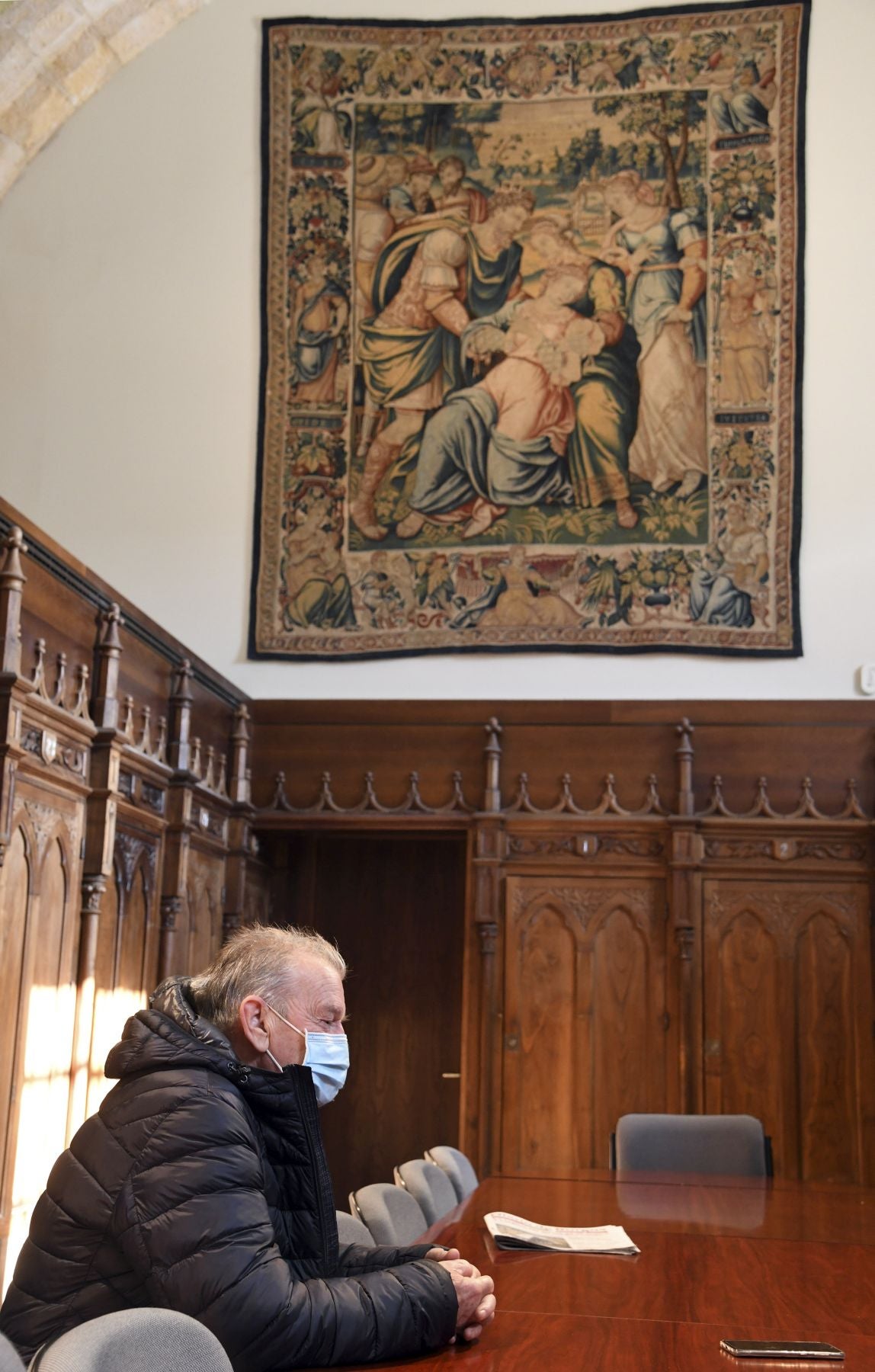 Fotos: Pablo González, presidente del Cabildo de la catedral de Burgos
