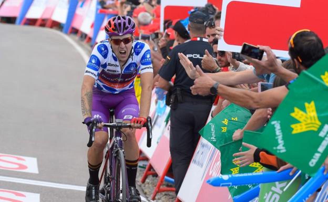 Ángel Madrazo firmó la primera victoria del Burgos BH en la Vuelta a España. 