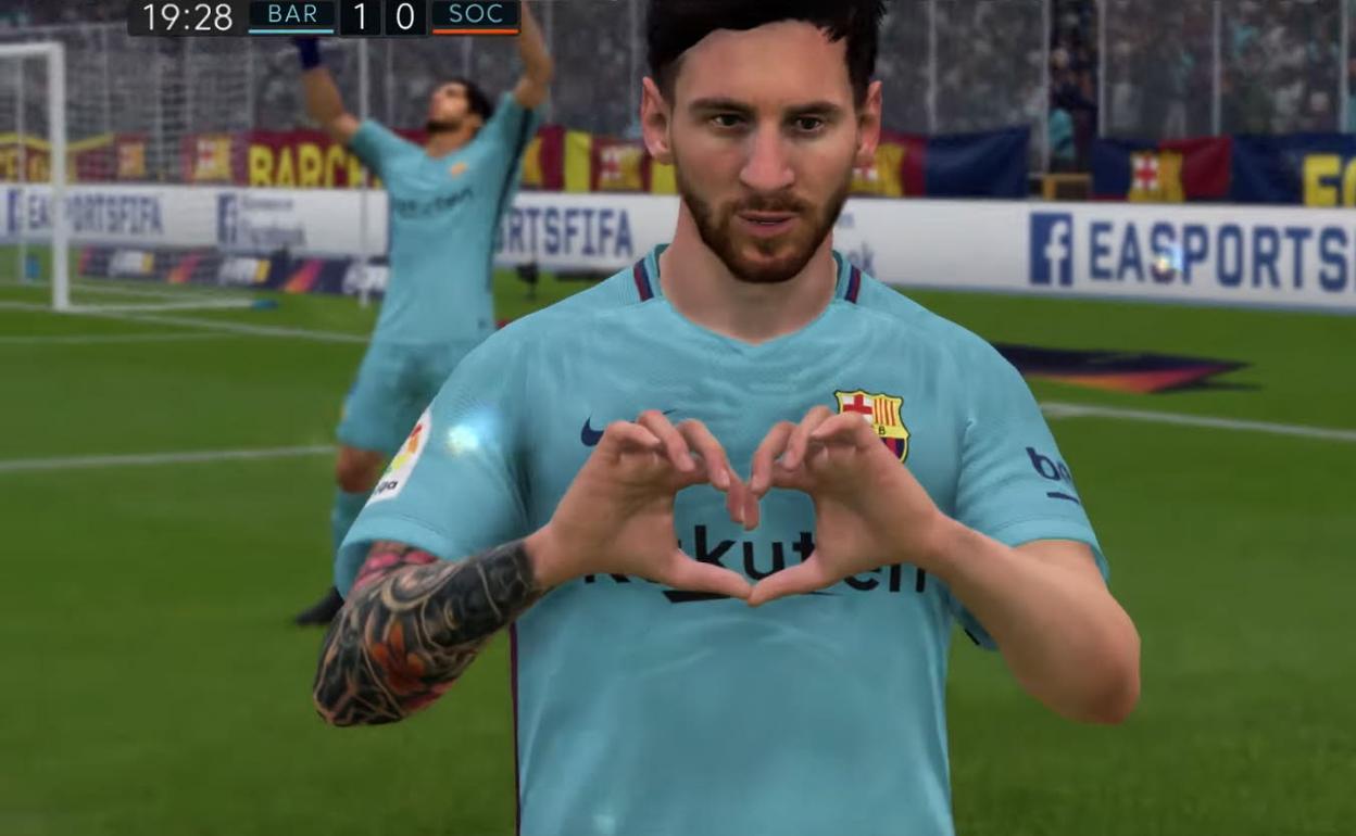 El avatar de Leonel Messi en FIFA.