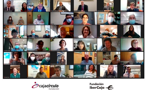 Participantes en la videoconferencia. 