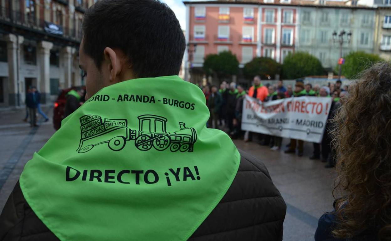 La plataforma por el tren directo pedirá fondos de reconstrucción para reabrir la línea Burgos-Madrid