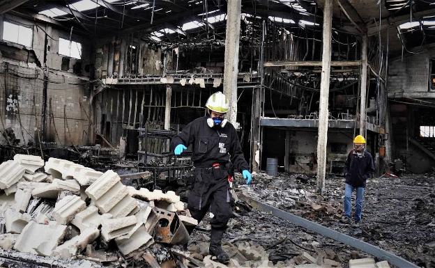 Estado de las instalaciones tras el incendio