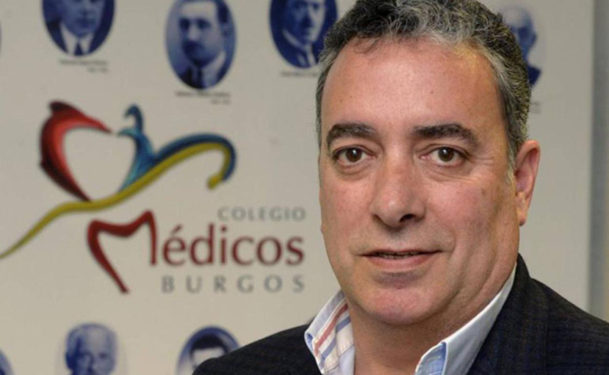 Joaquín Fernández de Valderrama, presidente del Colegio de Médicos de Burgos. 