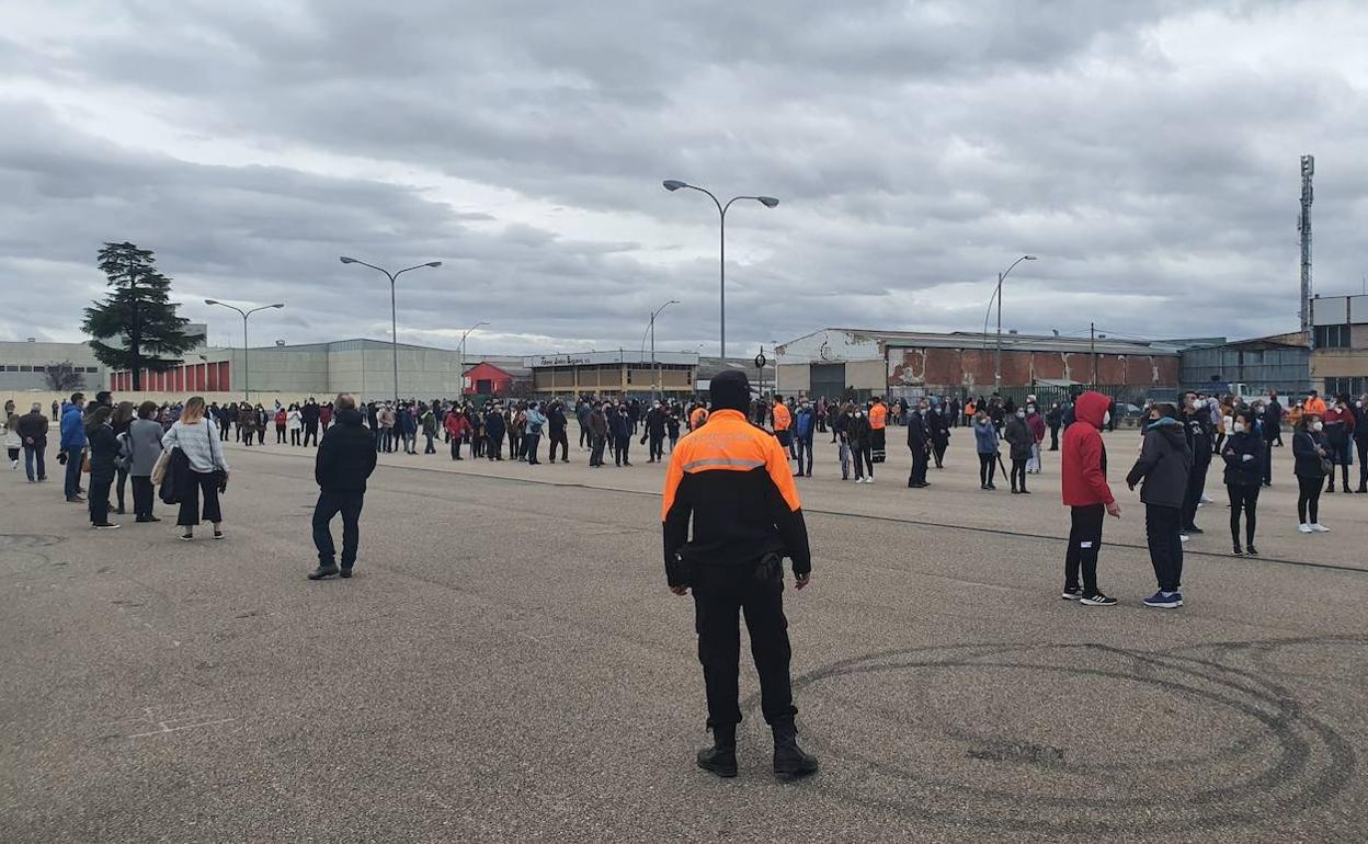 Segunda jornada del cribado masivo en Aranda.