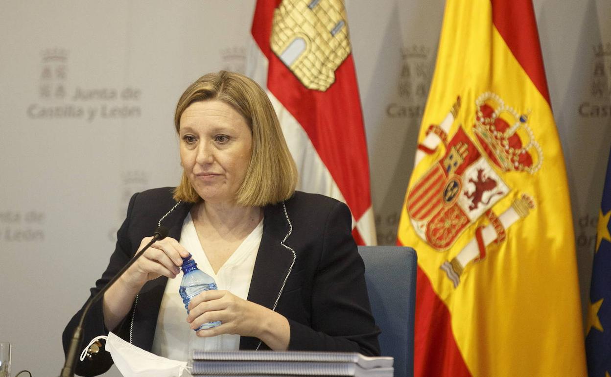 Isabel Blanco, en una comparecencia en las Cortes. 