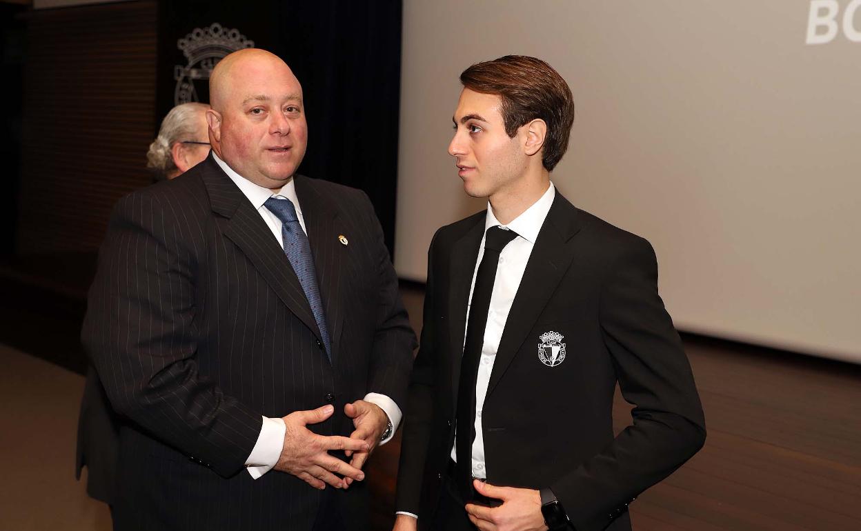 Antonio Caselli, máximo accionista del Burgos CF, y Franco Caselli, presidente del club. 