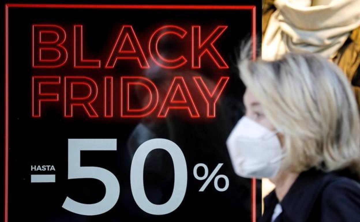 Promoción de 'Black Friday' en un establecimiento.