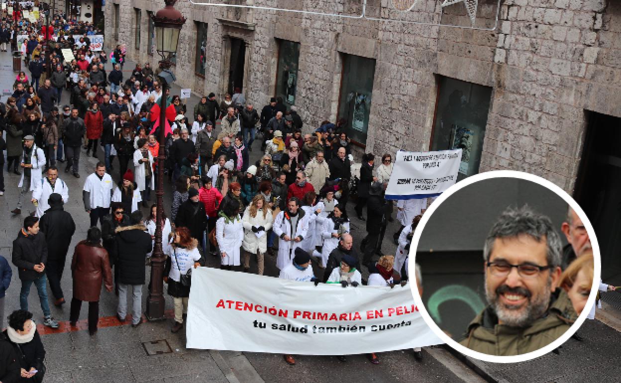 Pablo Oyagüez, portavoz de la Plataforma por la Sanidad Pública de Burgos.