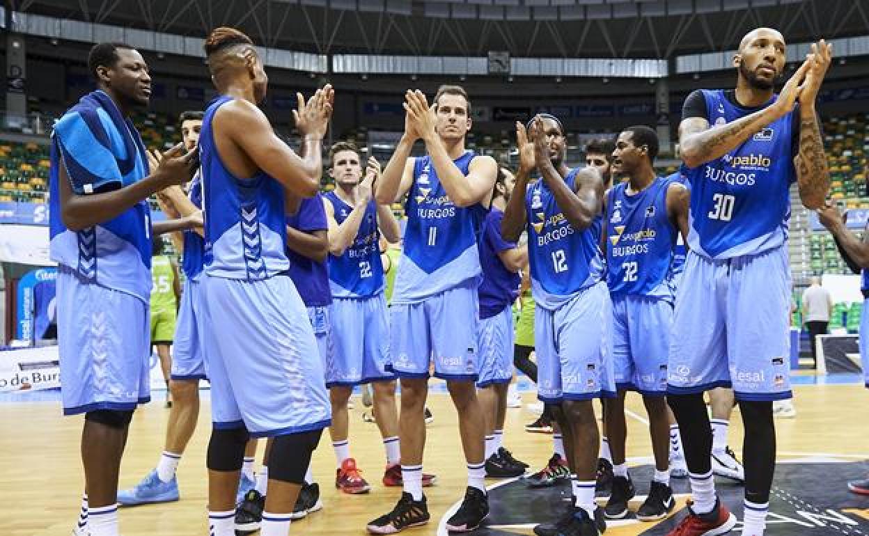 Jugadores del Hereda San Pablo Burgos. / FOTOGRAFÍAS: BORJA B. HOJAS. 