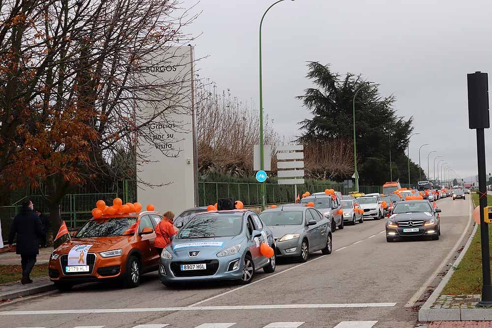 Fotos: Una caravana de coches contra la Ley Celaá recorre las calles de Burgos