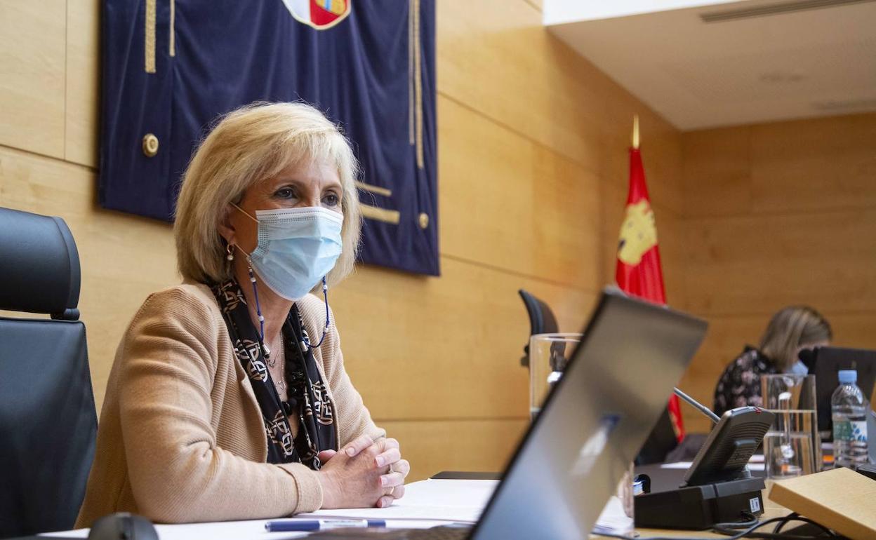 Verónica Casado, durante una rueda de prensa. 