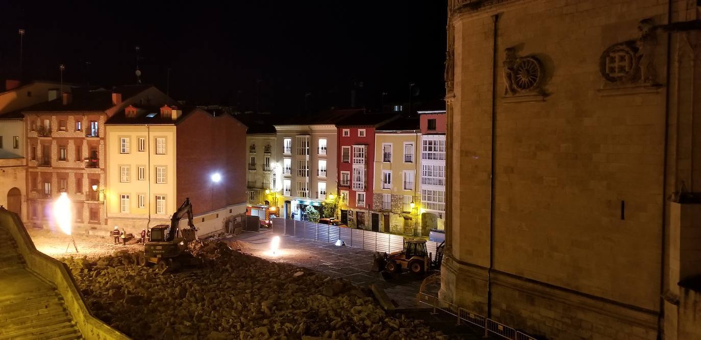 Obras de remodelación de Las Llanas