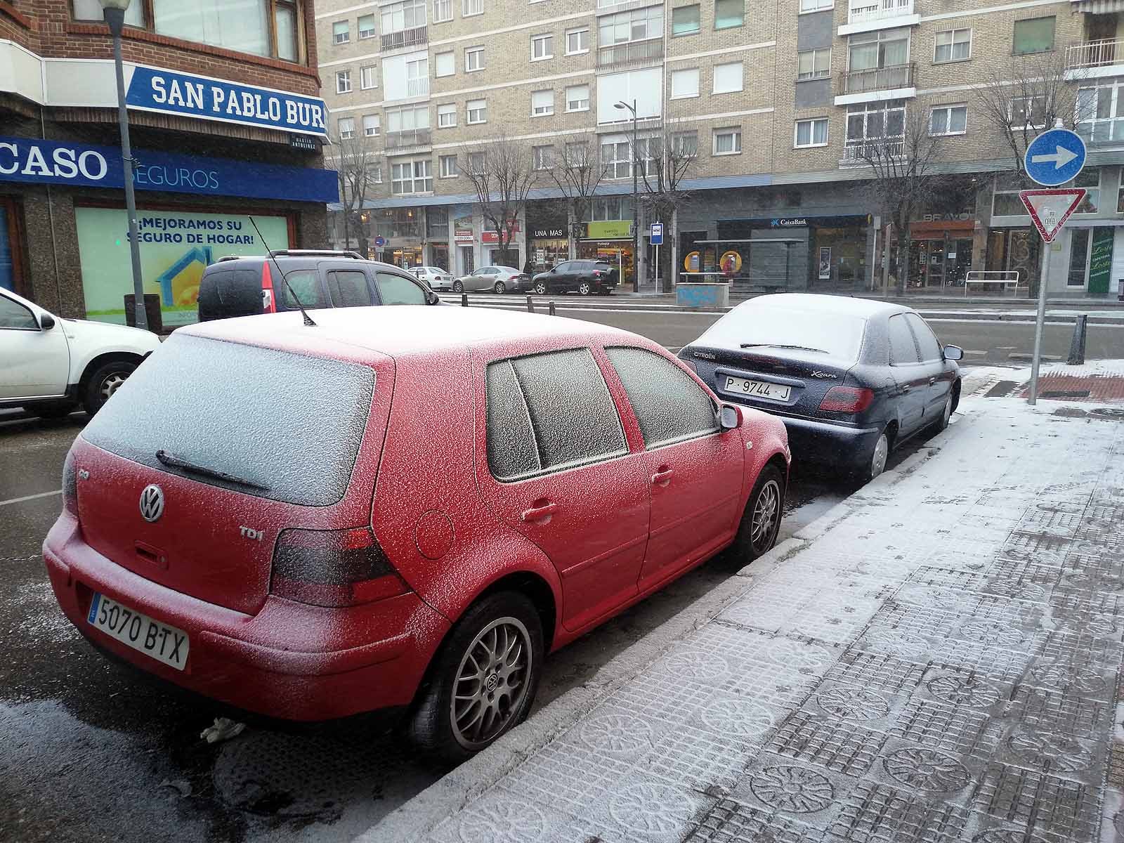 Fotos: La nieve cubre el centro de la ciudad