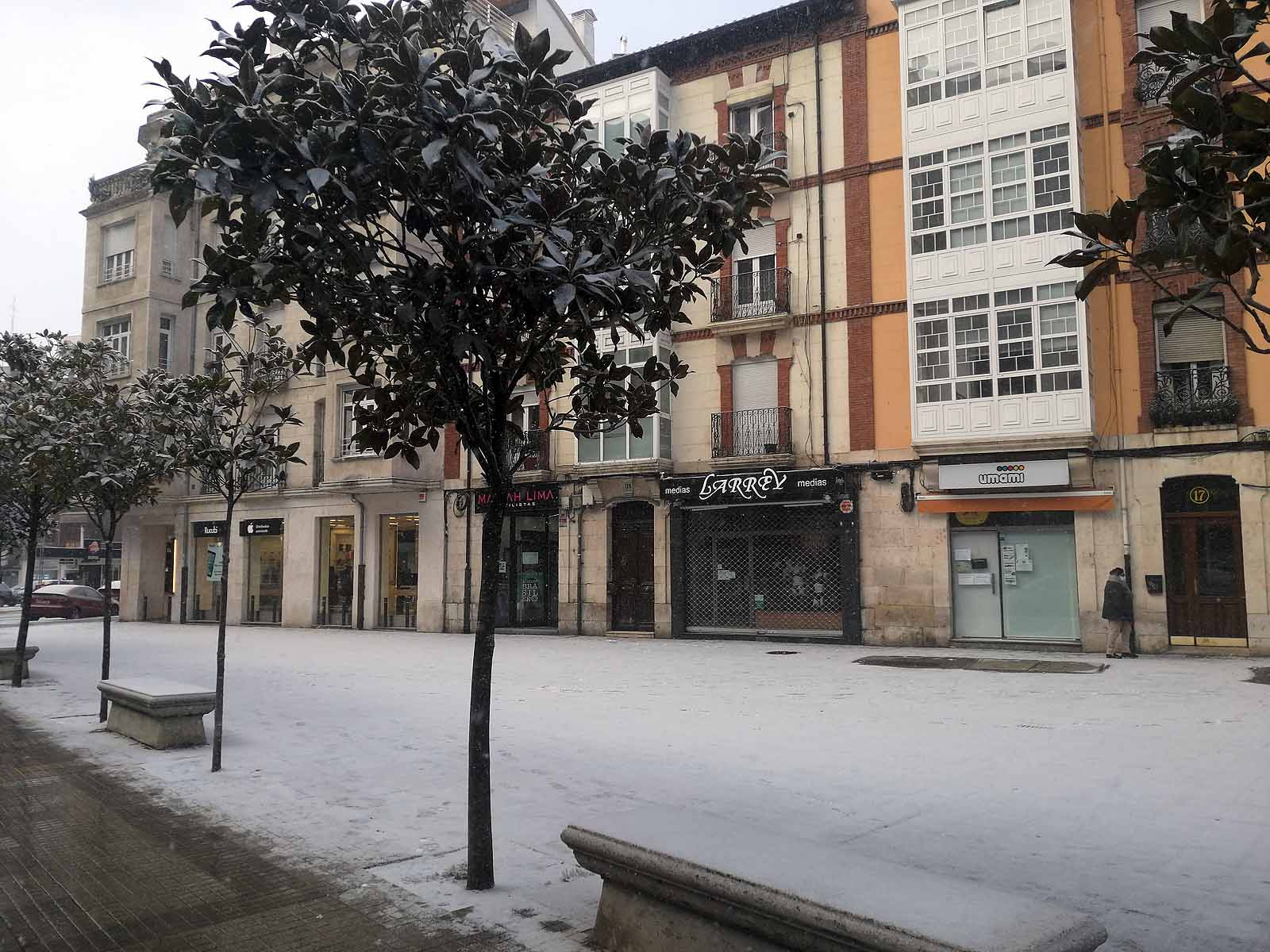 Fotos: La nieve cubre el centro de la ciudad