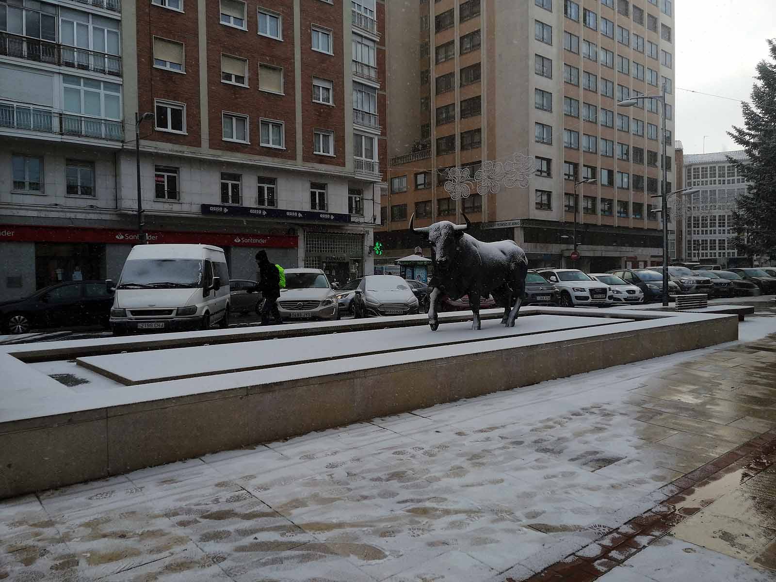 Fotos: La nieve cubre el centro de la ciudad