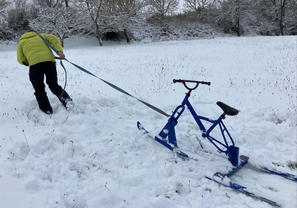 La nieve está dejando estampas espectaculares en la provincia, como esta de Extramiana. 