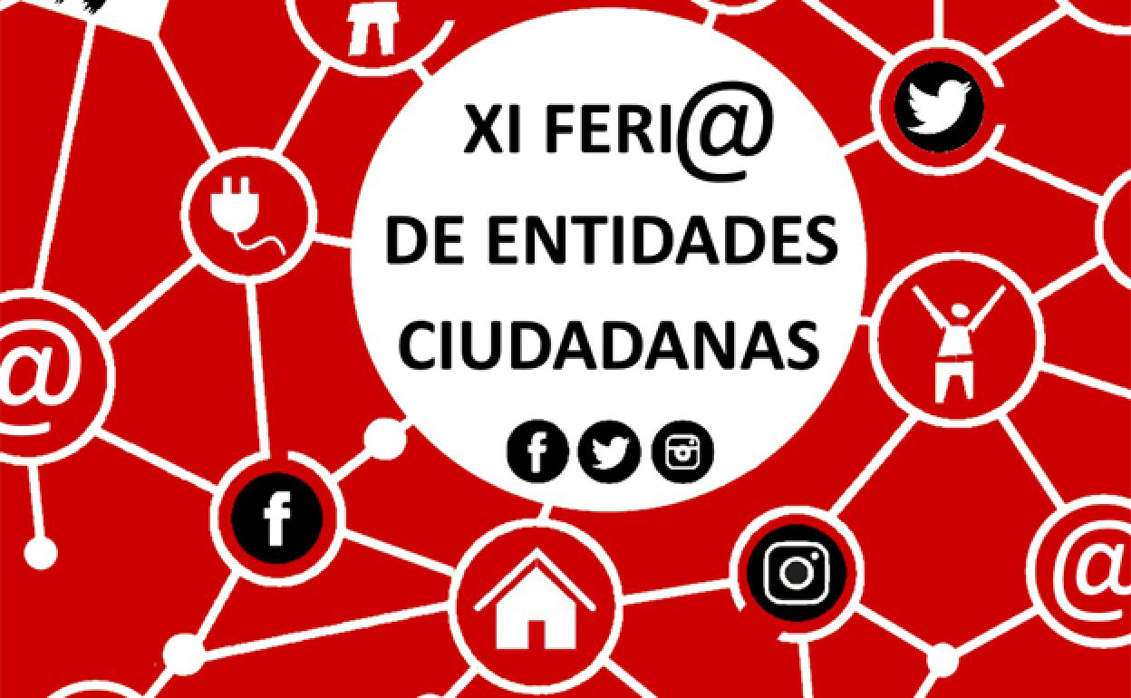 Cartel anunciador de la XI Feri@ de Entidades Ciudadanas. 