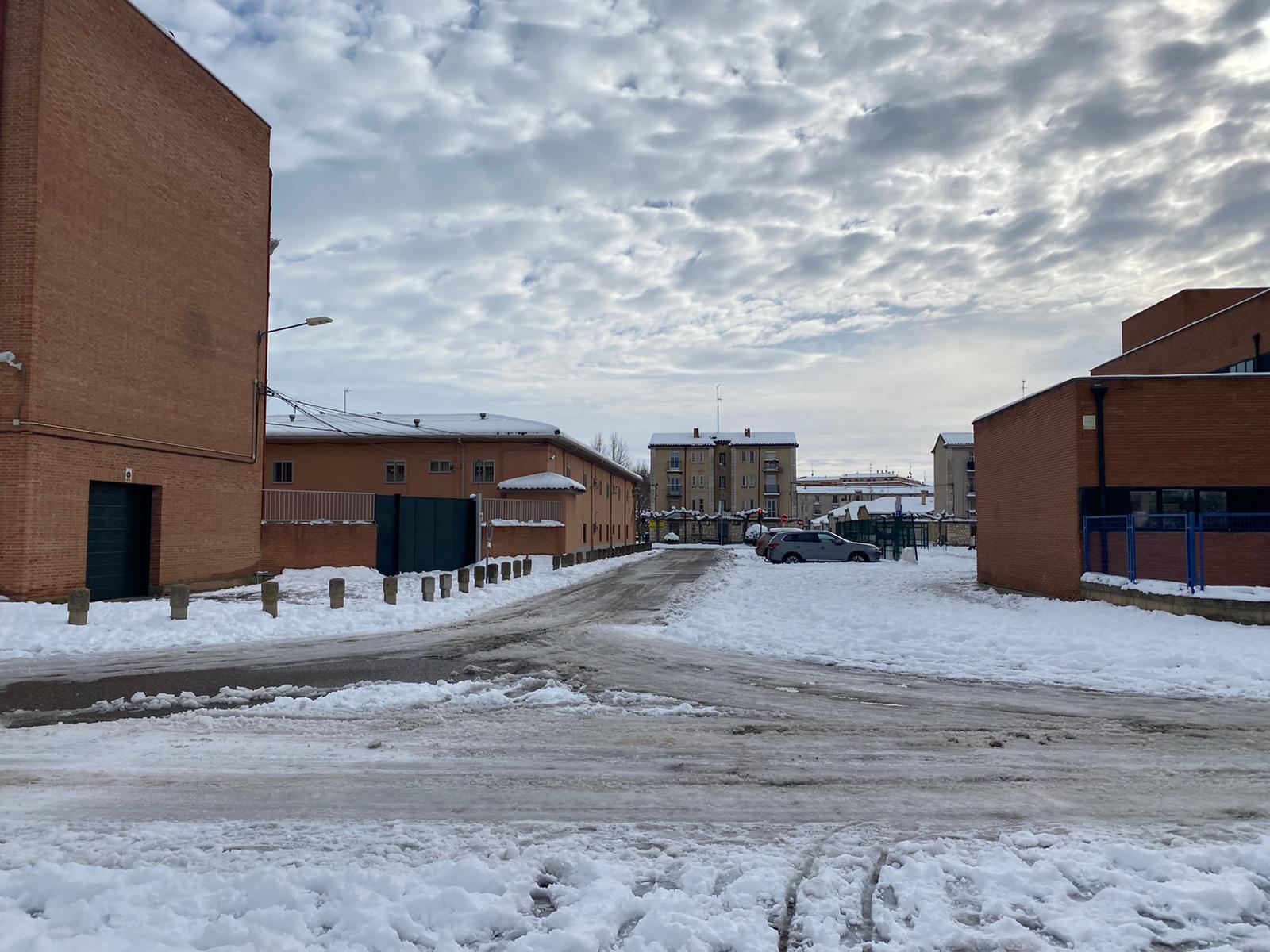 Fotos: Aranda mantiene nieve en las calles tras el paso de Filomena