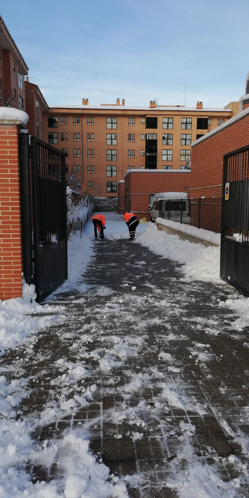 Fotos: Aranda mantiene nieve en las calles tras el paso de Filomena