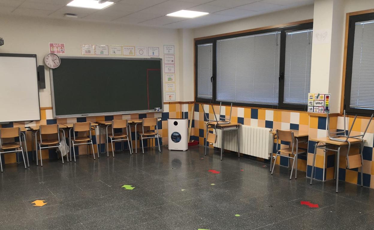 Las aulas del CEIP Santa Cecilia ya cuentan con los purificadores. 