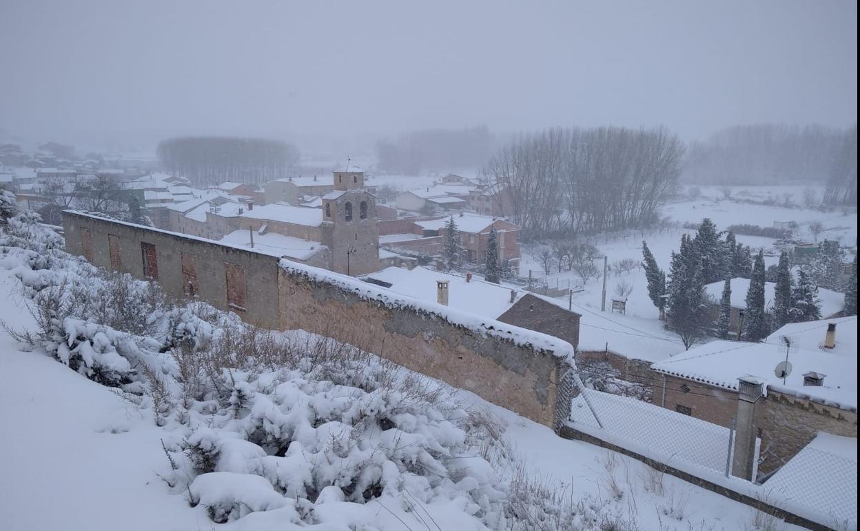 Filomena ha dejado frío y nieve en Burgos.