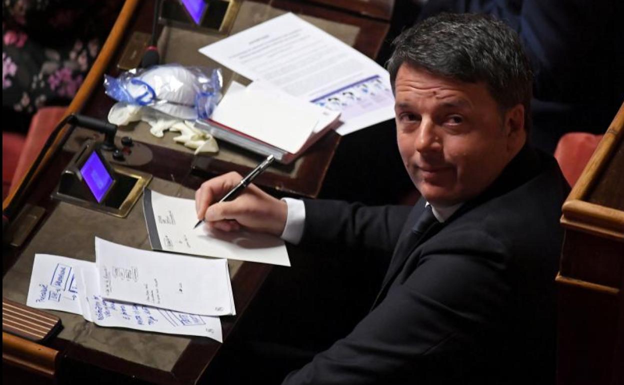 Matteo Renzi, exprimer ministro y líder de Italia Viva.