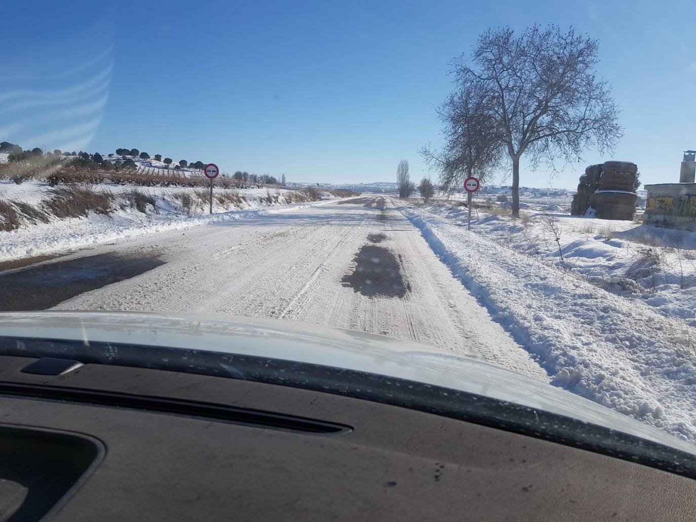 Fotos: Imágenes del estado de las carreteras en Fuentelcésped