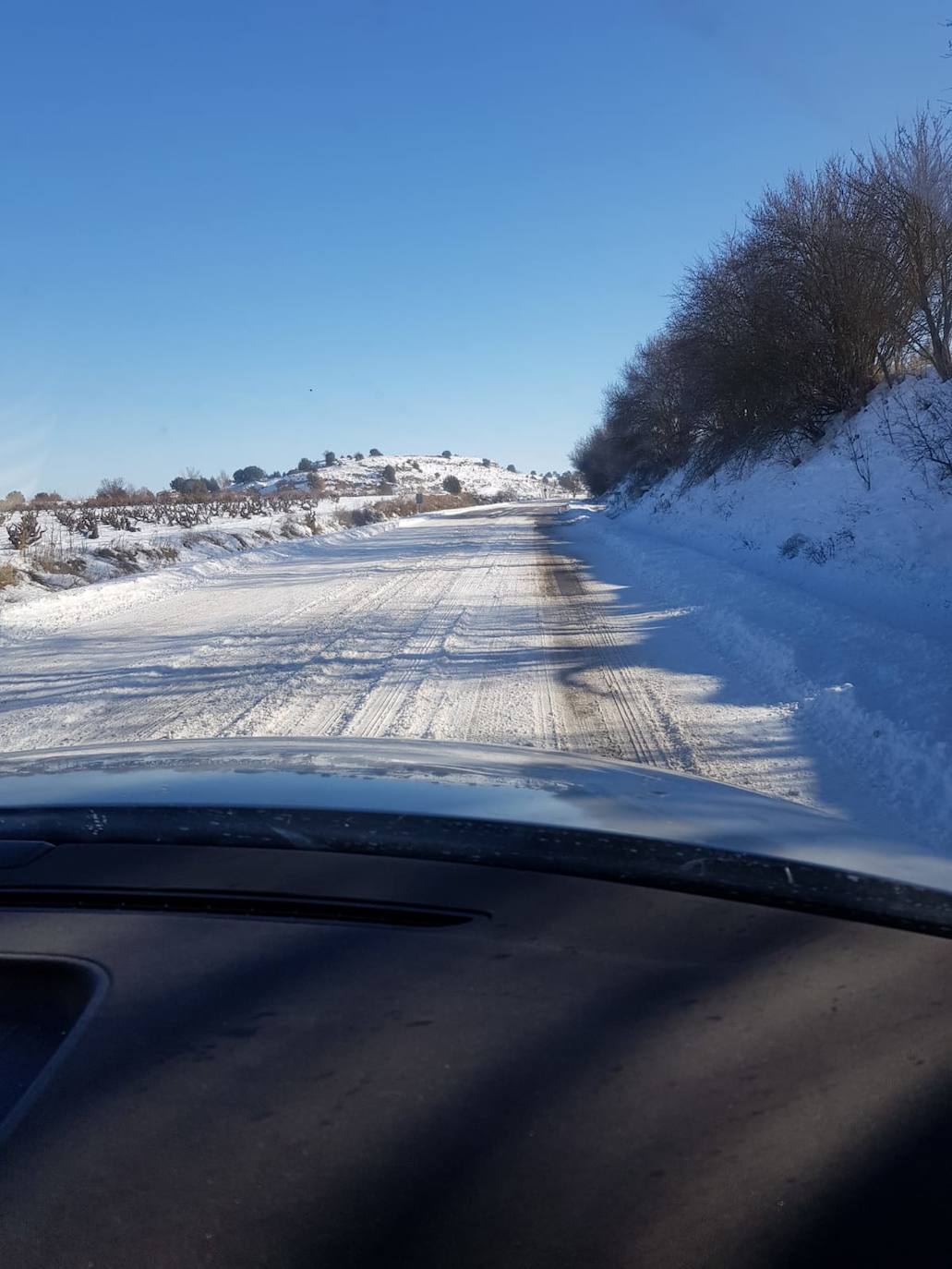 Fotos: Imágenes del estado de las carreteras en Fuentelcésped