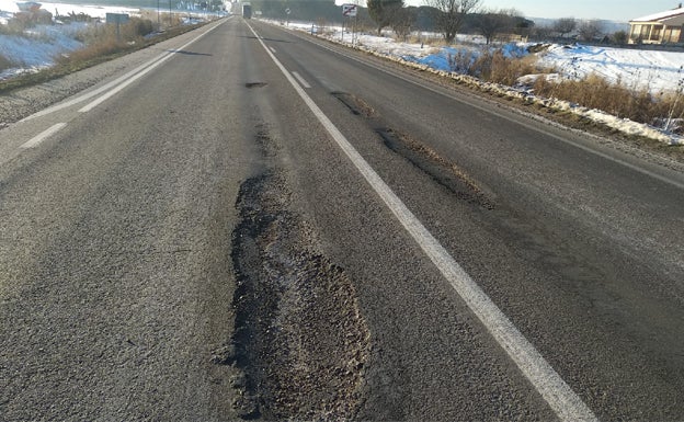 Baches impresionantes a la salida de Nava de Roa. 