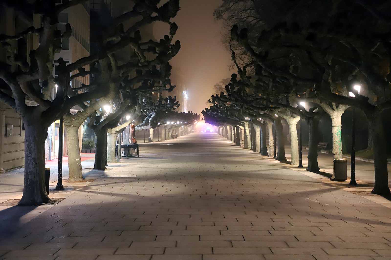 Los burgaleses se recogen a sus hogares a las 20:00 horas mientras la Policía ejercía una labor informativa.