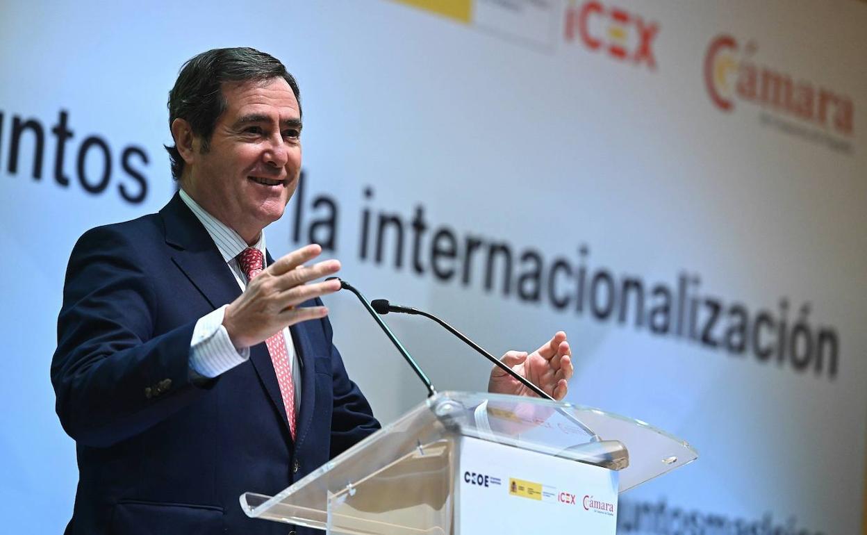 El presidente de la CEOE, Antonio Garamendi, en una imagen de noviembre pasado.