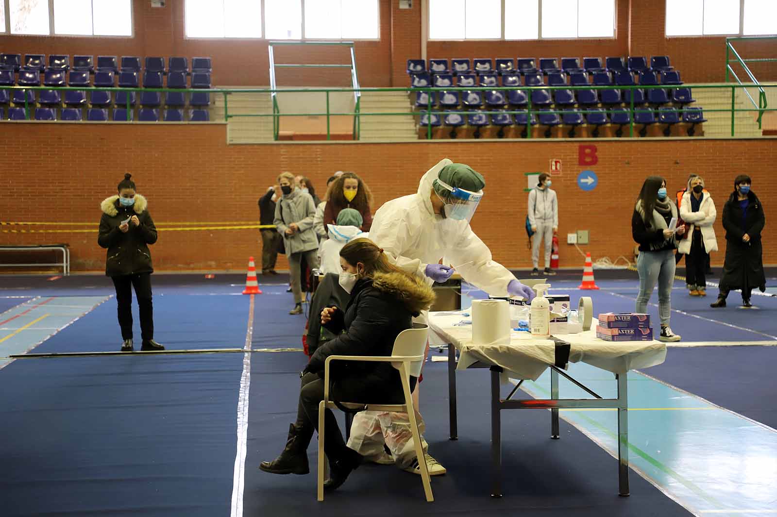 9.000 personas están llamadas a participar en el cribado de la UBU en el polideportivo universitario.