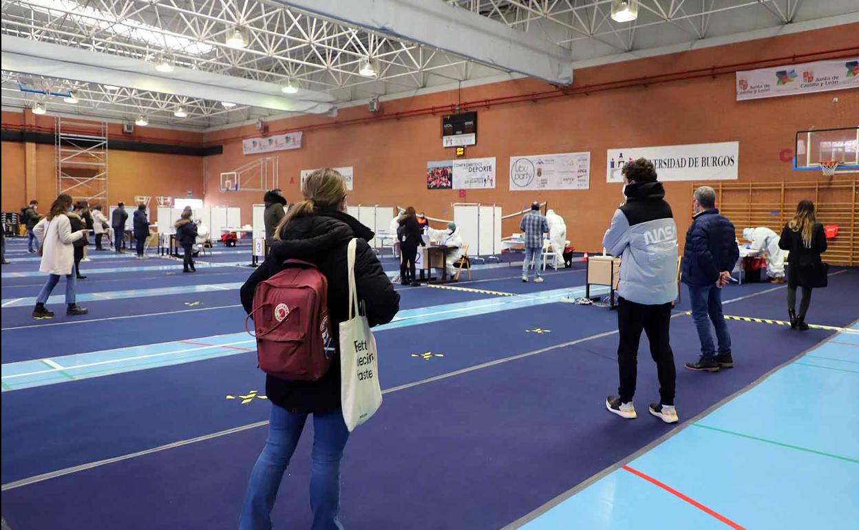 La Junta ha organizado diversos cribados en Burgos, el más reciente, el de la Universidad.