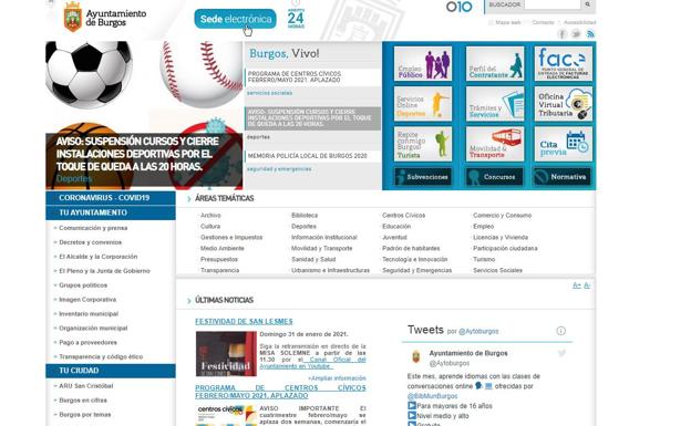 El Ayuntamiento de Burgos renueva la web municipal, que estará lista en verano