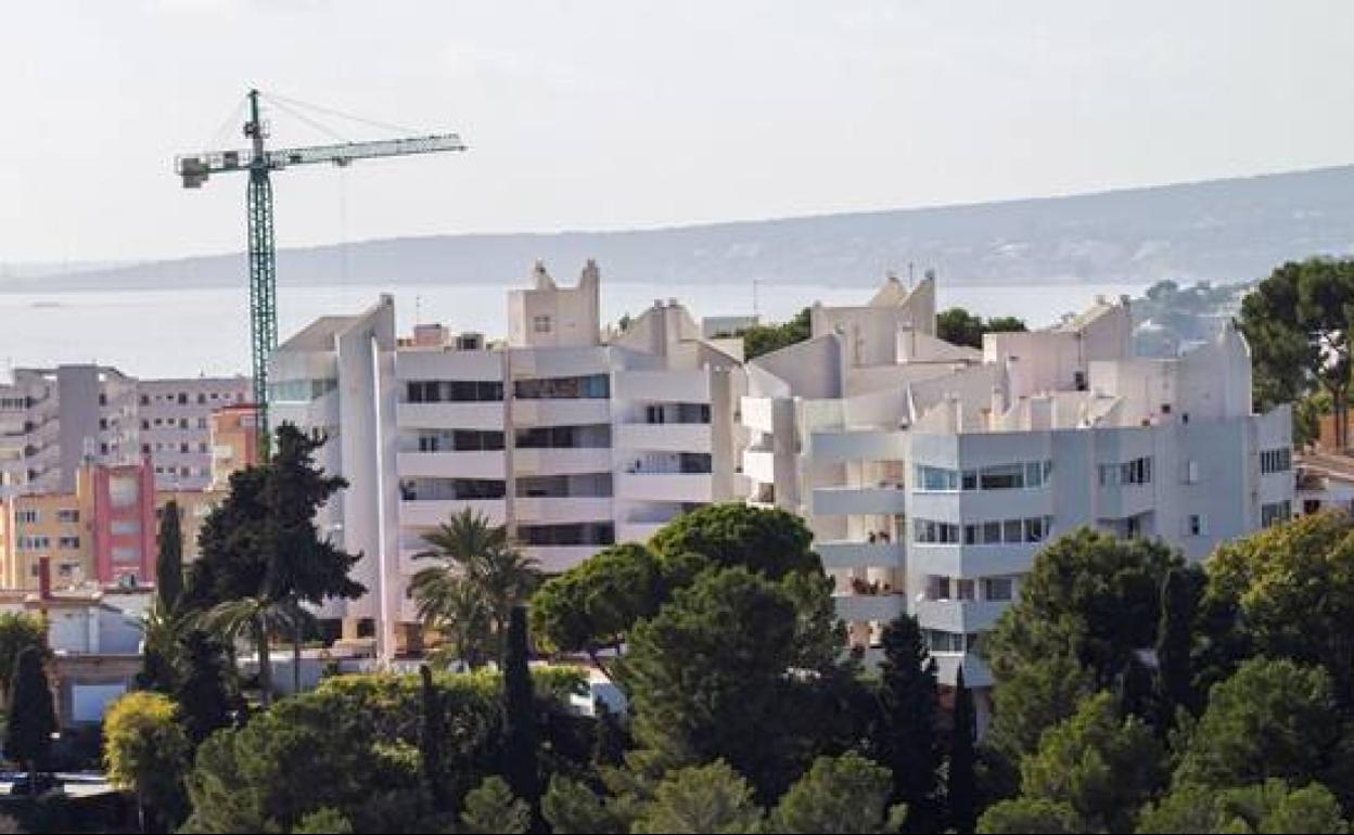 Viviendas en construcción en Baleares 