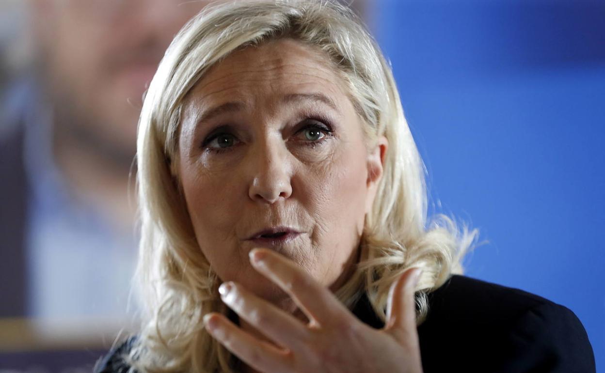 Marine Le Pen, presidenta del partido de ultraderecha francés RN.