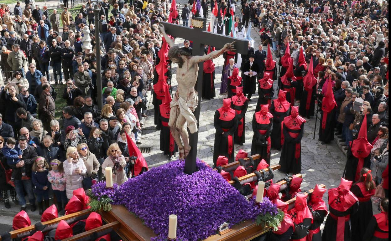 Procesión del Cristo de la Luz en Valladolid en 2019.