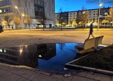 Imagen secundaria 1 - Las balsas de agua también muestran los desniveles del terreno.