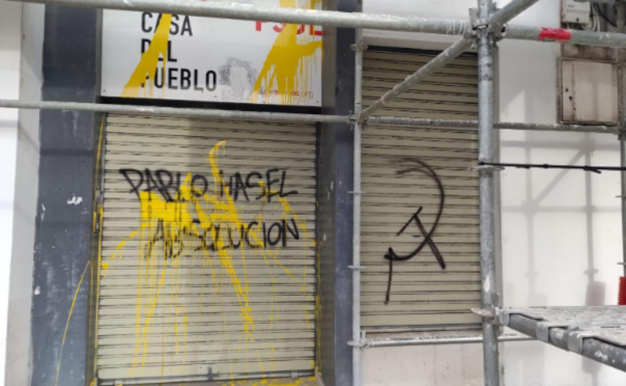 Imagen de la sede del PSOE en Burgos. 