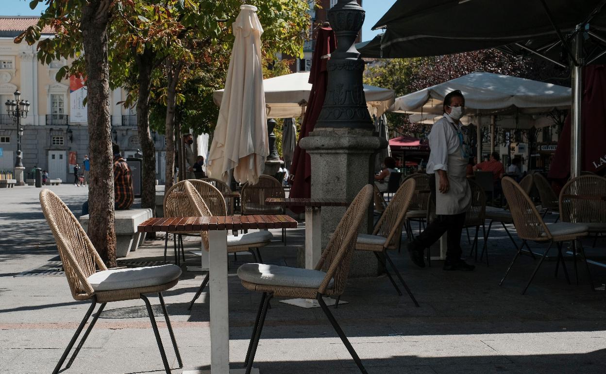 Imagen de una terraza de Madrid. 