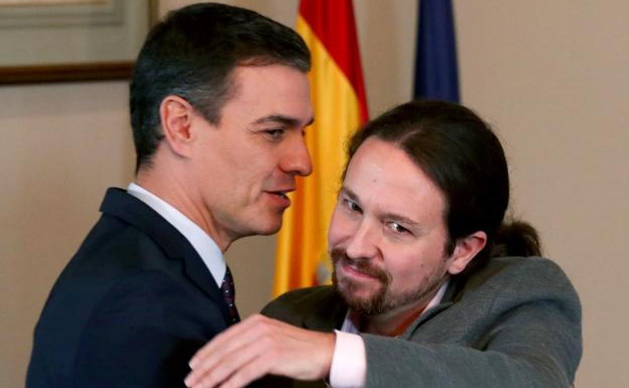 Pedro Sánchez y Pablo Iglesias, en una imagen de archivo.