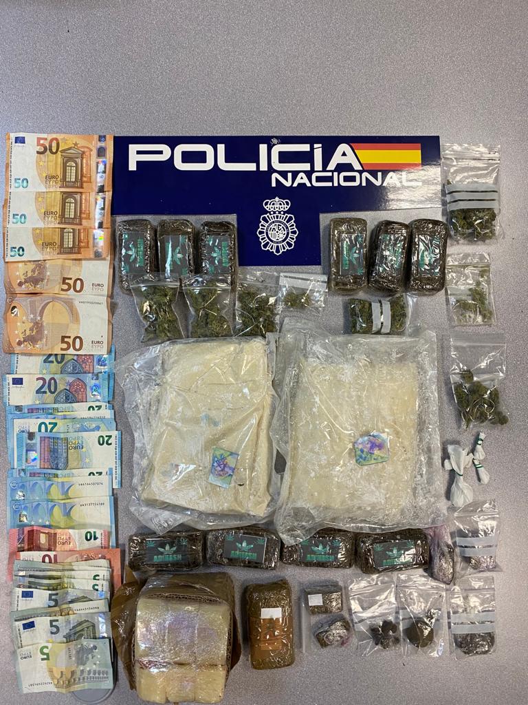 La Policía Nacional detiene a un matrimonio en Burgos por tráfico de estupefacientes