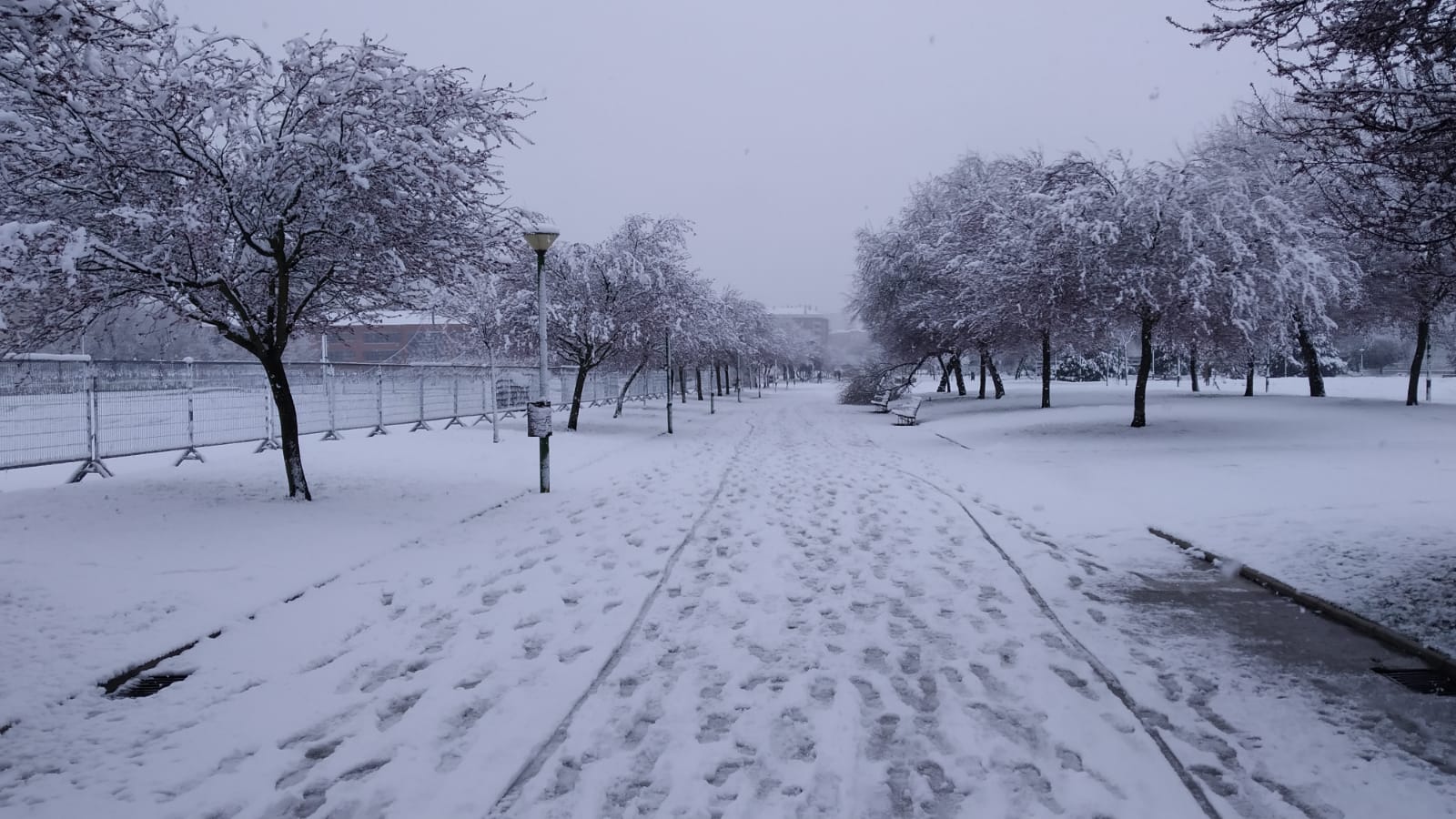 Fotos: La nieve también cubre Gamonal y Fuentecillas