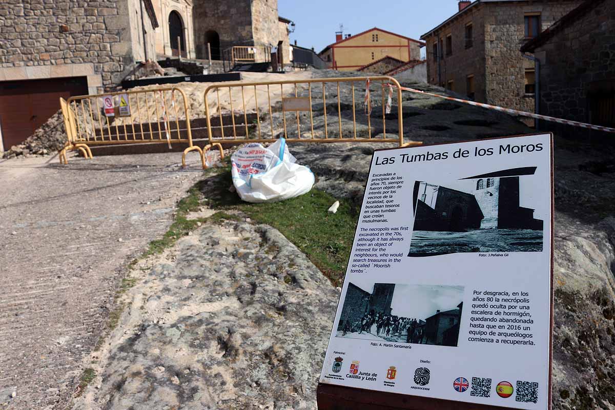 La necrópolis de Regumiel era la gran olvidad del Alto Arlanza pero estos trabajos la están poniendo en valor. Las infografías aportan mayor prestigio a un espacio que pretende ser un lugar de turismo de calidad. 