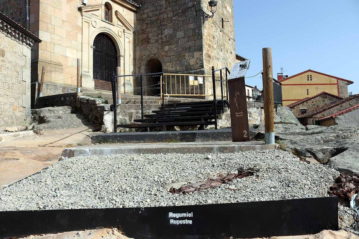 La necrópolis de Regumiel era la gran olvidad del Alto Arlanza pero estos trabajos la están poniendo en valor. Las infografías aportan mayor prestigio a un espacio que pretende ser un lugar de turismo de calidad. 