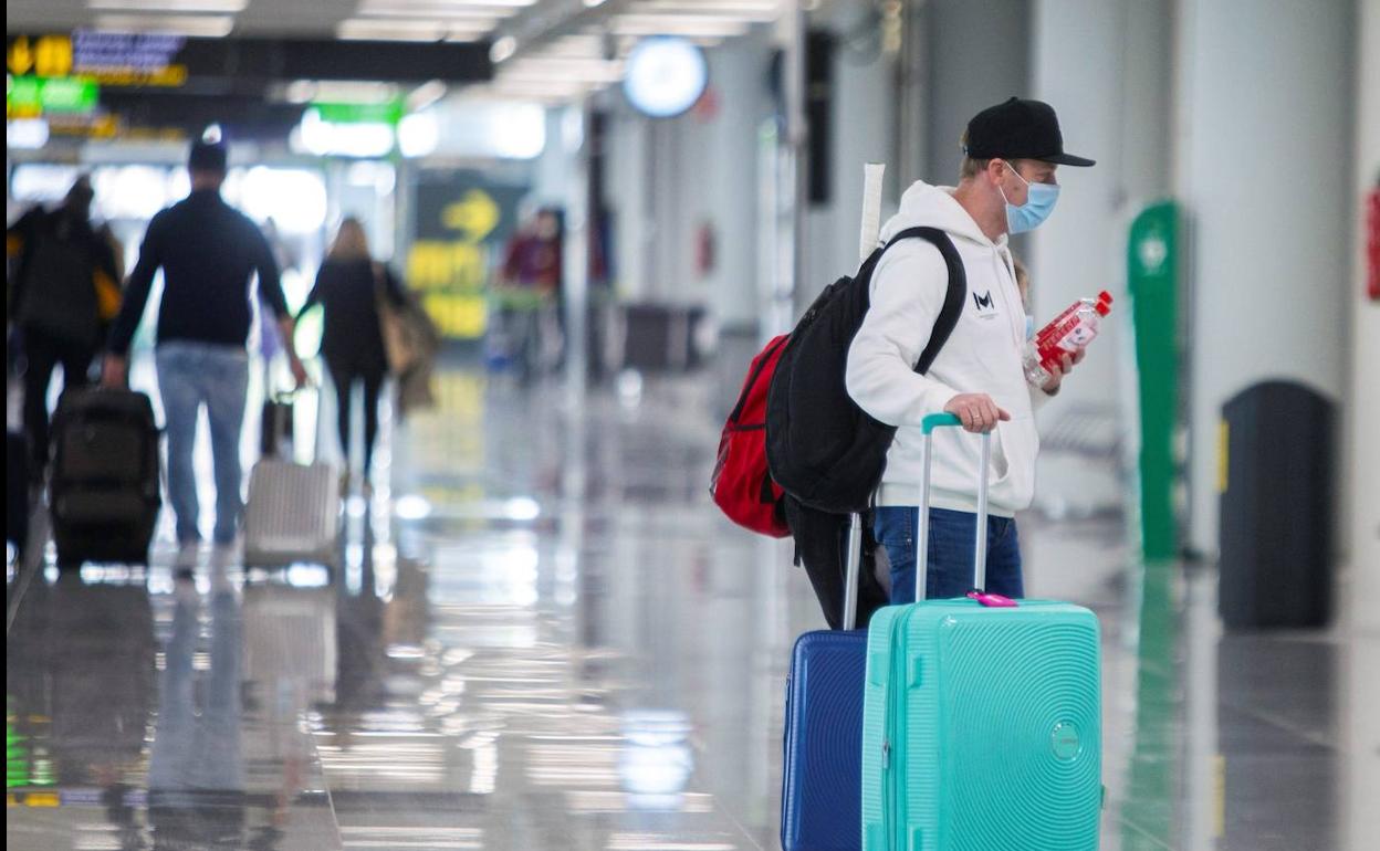 Llegada de vuelos procedentes de Alemaia al aeropuerto de Palma.