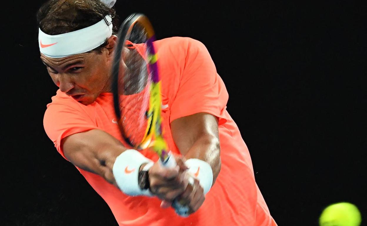 Rafa Nadal, durante el Abierto de Australia. 