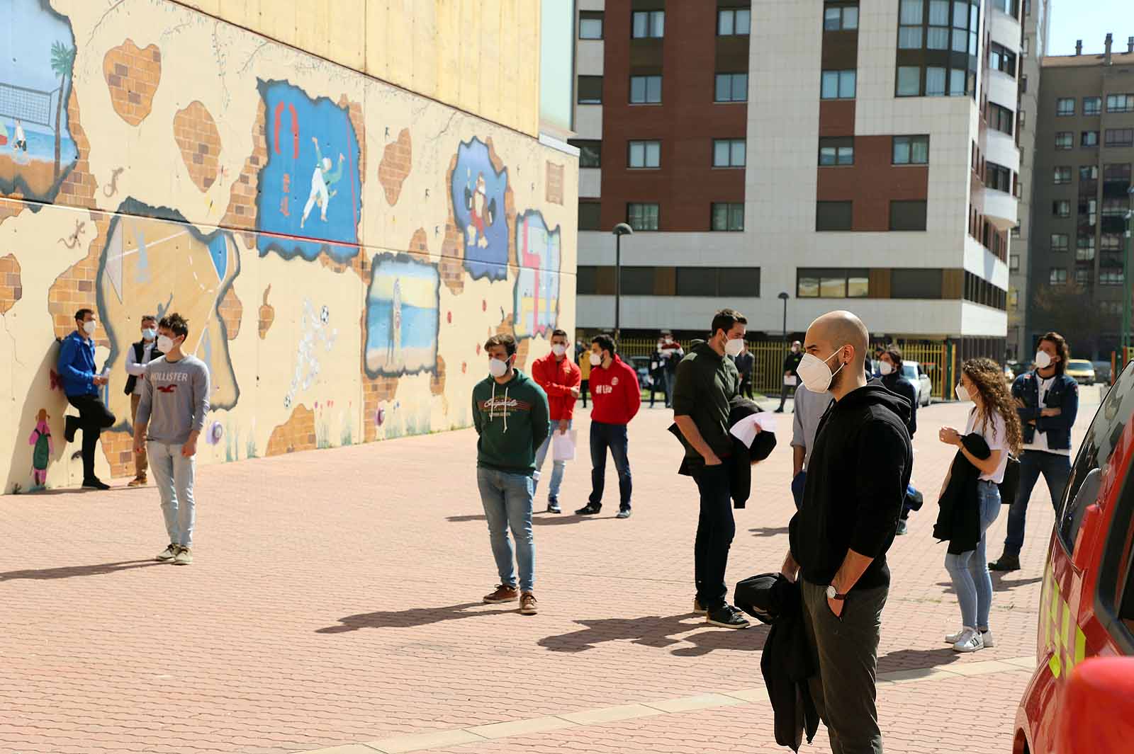 El polideportivo José Luis Talamillo ha acogido la primera prueba de la oposición.