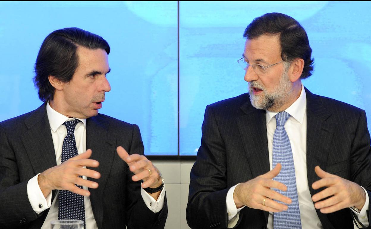 José María Aznar y Mariano Rajoy. 