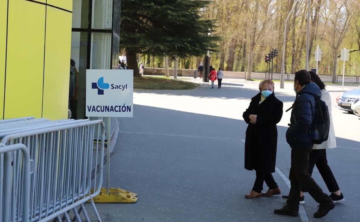 Punto de vacunación en Burgos.